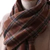 Sjaals Herfst Winter Luxe Mannen Vrouwen Dikke Warme Sjaal Mode Wrap Plaid Britse Halsdoek Hoofd Zachte Hijab Kwasten Sjaal