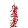Decorative Flowers Dining Table Decor Simulation Red Fruit Wall Hanging Christmas Door Berry Berries Cone Tree Artificial Decoration Pendant