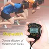 Timers Professional Digital Stopwatch MultiFuction Portable Outdoor Sport Running Training Chronograph Stop Watch 230422