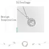 Hängen Silvology 925 Sterling Silver Figure Sun Moon Necklace Gold Original Creative Funny Pendant For Women Födelsedagsmycken