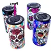 6cm*102cm skull pattern tobacco packing bottle vacuum plastic canister moisture-proof container sealed household storage box Fvjnu