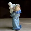 Weihnachtsdekorationen, Vintage-Keramik, Ballon-Clown, Figur, Porzellan, Zirkus, Zauberer, Miniatur-Komiker, Karneval, Ornament, Dekor, Handwerk, Erinnerungsgeschenk, 231121