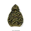 Top vakmanschap heren hoodies haaienkop camo badhaai camouflage apen volledige ritssluiting jas met lange mouwen jas sweatshirt