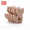 Massaggiagengive per bambini Giocattoli 20pc Massaggiagengive in legno per bambini Ciondolo per ciuccio in faggio animale Denti in legno senza BPA Vuoto Roditore Massaggiagengive Giocattolo Regalo per infermiera Buono per bambini 230422