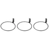 3 Packs Zwart Metalen Wandmontage Bloempot Ring Muurbeugel Pannenlap Planterhaak Plantenhanger Inklapbare Beugel 8 inch182J