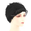 Verão respirável rendas turbante boné feminino capa de cabelo chapéu senhoras cabeça envoltórios feminino lenço gorro muçulmano chapéu underscarf