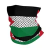 Scarves Palestine Flag Bandana Neck Gaiter Palestinian Hatta Kufiya Keffiyeh Wrap Scarf Headwear Outdoor Sports For Men Women Breathable
