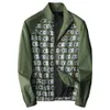 Mens North Face Jacket High End Trendy Brand Autumn 2023 Ny trend Handsome Casual Standing Collar Printed Men's Jacket