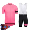 Mens Rapha Team Cycling Jersey bib shorts Conjunto de roupas de corrida de bicicleta Maillot ciclismo verão secagem rápida MTB roupas de bicicleta Sportswea328t