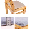 Kudde linne tyg fyrkantig stol kudd med slipsar barstol anti-halk gummi matplats matta golv för hemmöbler dekor