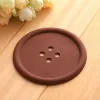 1000pcs Round Silicone Coasters Button Coasters Cup Mat Home Drink Placemat Tableware Coaster Cups Pads 5 Colors 1122