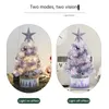 クリスマスの装飾クリスマスの装飾品60cmクリスマスツリーの装飾デスクトップ人工クリスマスパインツリー木製吊りクリスマスボール231121
