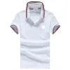 Camicia Monclair Polo da uomo firmata Polo classica da uomo di lusso T-shirt da uomo casual Stampa monogramma serpentina Ricamo Moda 817