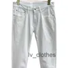 Мужские джинсы дизайнер P-ra Fashion Brands Дизайн бренды мужские брюки Оригинальный Prdda Правильный стиль простые черно-белые растяжки.