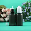 30 ML 100 pcs/Lot LDPE BLACK Double Proof Plastic Dropper Bottle With Thief Safe & Child Safety Caps Squeezable bottles