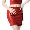 Skirts Women's Sequin Slim Fit Skirt Sparkle High Waist Stretchy Bodycon Mini Skirts Party Prom Nightclub Carnival Apparel 231121