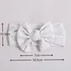 Akcesoria do włosów 1PCS Born Baby Headband Soft Big Bow-Wśnot mody elastyczny zespół dziewczyna oddychająca koronkowa turban szeroka głowa na głowę