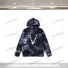 xinxinbuy Heren designer hoodie sweatshirt tie dye letterprint lange mouw dames blauw zwart wit grijs M-2XL