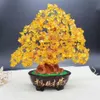 Crystal Yuanbao Tree Delicate Fortune Ornament Gold Ingot Money Wedding el Celebration Lucky X0710221L