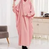 Etniska kläder huva muslimska kvinnor hijab klänning bönplagg jilbab abaya long khimar full täcker ramadan klänning abayas dubai islam kläder