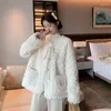 Women's Fur Lamb Wool Coat Women Winter Thickened Short Jacket Cotton-padded