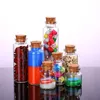 Clear Glass Bottle with Corks Vial Glass Jars Pendant Craft Projects DIY for Keepsakes 30mm Diameter Edomo