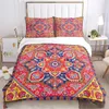 Beddengoedsets Dekbedovertrek Boho Perzische stijl set 3-delig met 2 kussens Queen King Size Volledige tiener dames slaapkamer kamer decor 231122