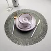 Table Mats Minimalist Jute Meal Mat Paper With Circular Dining Environmental Protection Heat Insulation And Anti Slip Pad