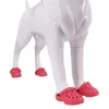 Pet sapatos de proteção ao ar livre cão engrossado buraco resistente ao desgaste respirável skidproof chinelos suprimentos para 231122