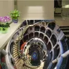 3d pvc flooring custom po wallpaper wall sticker Spiral staircase corridor decoration painting picture 3d wall room murals wall1949