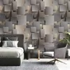 Modern 3D Lattice Non-woven Suede Wallpaper For Walls Roll Papel De Parede 3D Living Room Bedroom TV Background Wall Paper Decor Q196J