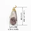 Pendant Necklaces Natural Raw Ore Amethyst Irregular Gold Plated Necklace Healing Reiki Charms DIY Jewelry Accessories Gift Wholesale 8Pcs