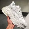 2.0Designer Triple S män Kvinnor Casual Shoes Clear Sole Black White Grey Red Pink Blue Royal Neon Green Trainnis Tennis