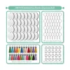 Ganchos Sublimación Espacios en blanco Llaveros 200 PCS 2 pulgadas Llavero redondo Círculo con borlas para hacer manualidades DIY