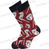 Herrstrumpor Mens Socks Christmas Halloween Anime Sock Novelty Funny Gamers Cartoon Sock T231122