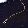 Hangers Plated 14K Rose Gold Water Rimpel Pailletten Ketting 585 Paars Voor Vrouwen Minimalistische Mode-sieraden Accessoires