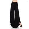 Women's Pants Free Ship Wide Leg Elastic High Waist Full Length Casual Soft Loose Vintage Women Daily Drop Shopping Travel Office Wear