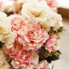 Dekorativa blommor Autumn Artificial Peony Bouquet Silk Diy Fake For Home Indoor Bridal Wedding Garden Decoration Party Table Plant