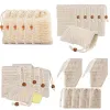 Bolsa de jabón de Sisal para baño de ducha, 60 uds., bolsa de jabón de Sisal Natural, funda protectora para jabón exfoliante, 60 uds., 50 Uds., 40 Uds., 20 piezas, 18 Uds.