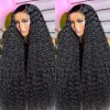 Kinky Curly Human Hair Wigs Lace Frontal 13x4 HDレースフロントウィッグプリプルック4x4レース閉鎖ウィッグ合成レースフロントウィッグコスプレ