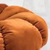 Coussin/oreiller décoratif Oreiller de style nordique Ins Coussin de sol en velours hollandais Coussin de sol en forme de citrouille de couleur unie Coussins faits à la main Coussins de chaise de bureau Oreillers de baie vitrée 231122