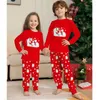 Conjuntos a juego para la familia Pijamas navideños Conjunto de ropa 2023 Oso de Navidad Adulto Padre Madre Niños Mira Papá Mamá Hija Hijo Pijamas 231122