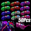 Chapéus de festa brilham no escuro LED óculos 6 cores neon cortinas abajur óculos Natal Mardi Gras vidro de aniversário 231122