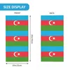 Szaliki Azerbejdżan flaga bandana gaiter drukowana twarz szalik wielofunkcyjny maska ​​biegowa unisex dla dorosłych wiatrówek