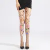 Women Socks Glitter Sequins Flower Mesh Tights Sexy Hollow Out Fishnet Pantyhose Multicolor Rhinestone Jewelry Nightclub Lingerie