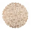 Bordmattor Mat Rose Flower Bronzing PVC Placemat Hollow Isolation Pads Bowl Home Jul Decor Heat Motestant