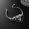 Charm Bracelets Personalized Diamond-Embedded Love Doll Bracelet Fashion Cold Metallic For Women