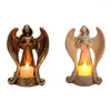 Candle Holders Angel Statue Tealight Holder Vintage Light Memorial Gifts For Home Wedding Church262o