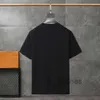 Casual Men's T-shirt Designer słynna męska koszulka bawełniana oddychająca koszula damska para szczupła za okrągła szyja koszulka z krótkim rękawem czarno-biała koszulka