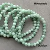 Lösa ädelstenar grossist naturliga 3a 6,5 ​​mm burma jadeite släta runda pärlor för att göra smycken diy armband halsband